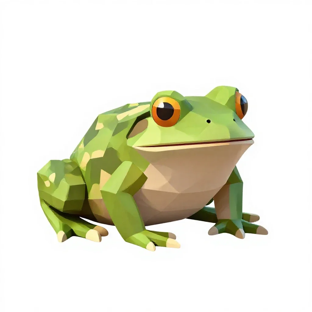 Sheep frog isolated on a white background