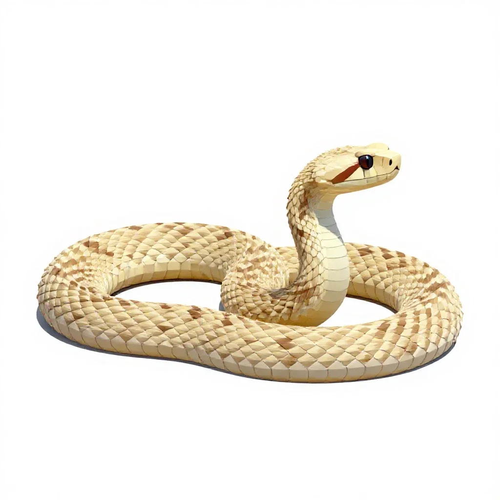 Sidewinder isolated on a white background