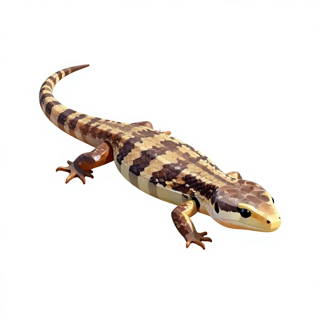 Skink isolated on a white background