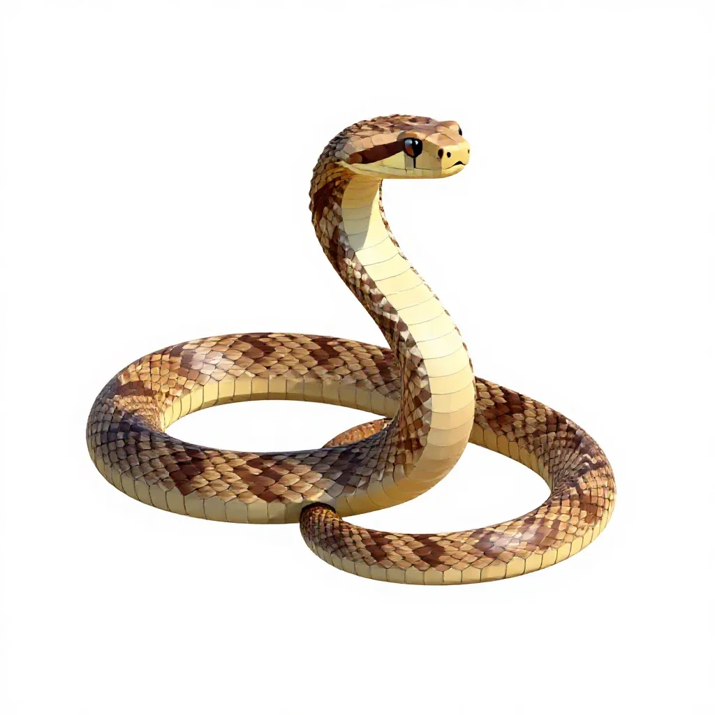 Speckled rattlesnake isolated on a white background