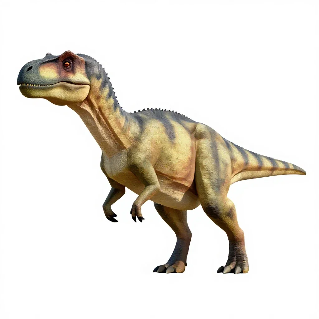 Staurikosaur isolated on a white background
