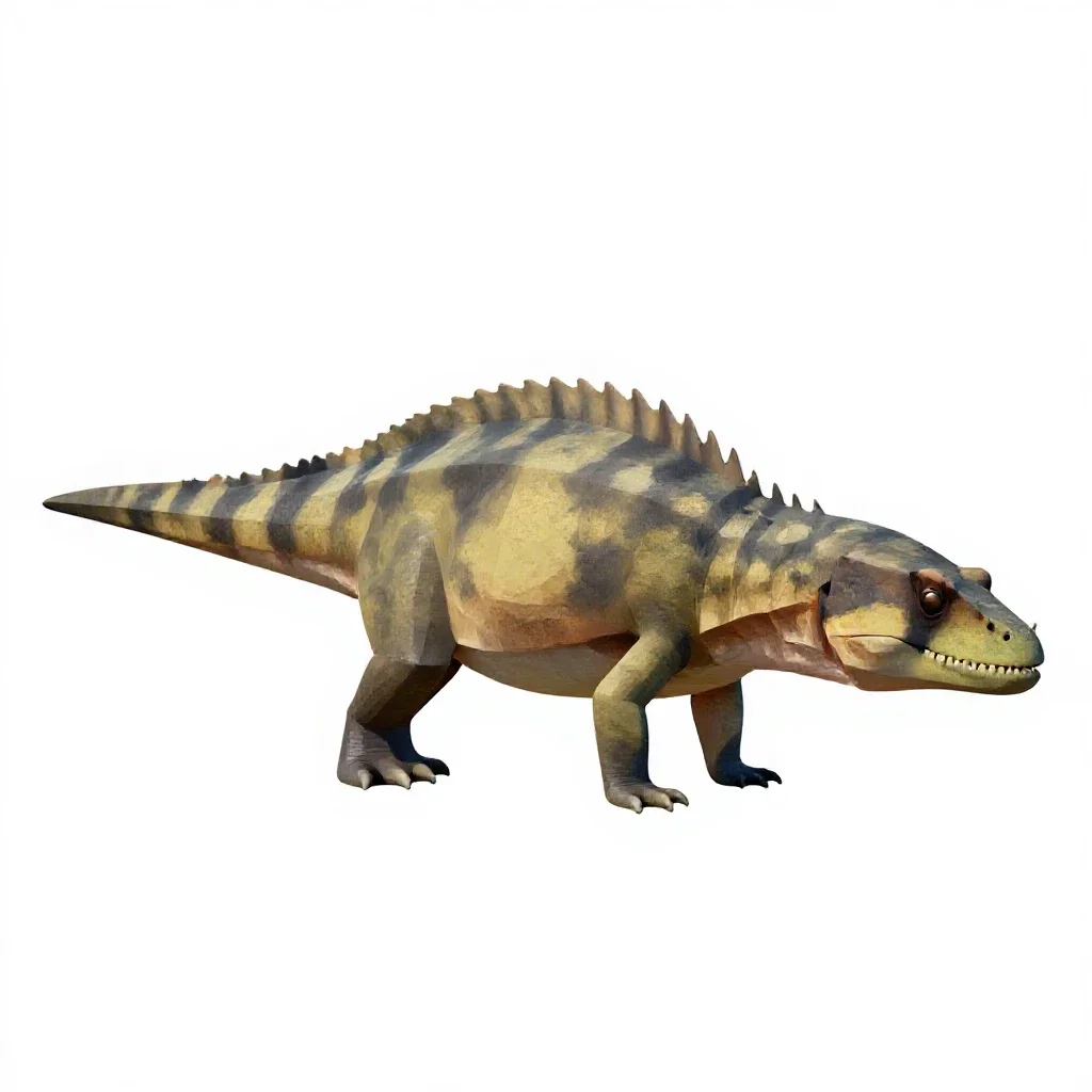 Stenopterygius isolated on a white background