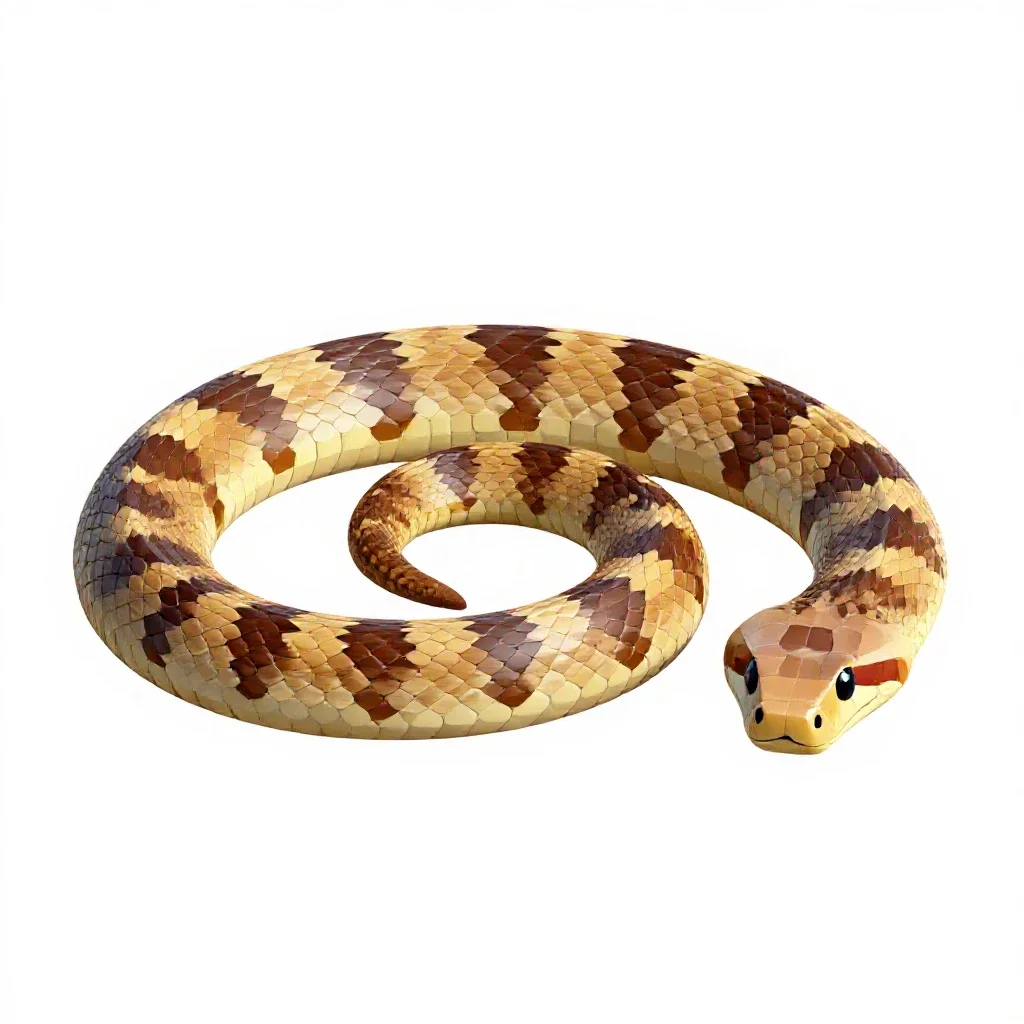 Taipan isolated on a white background
