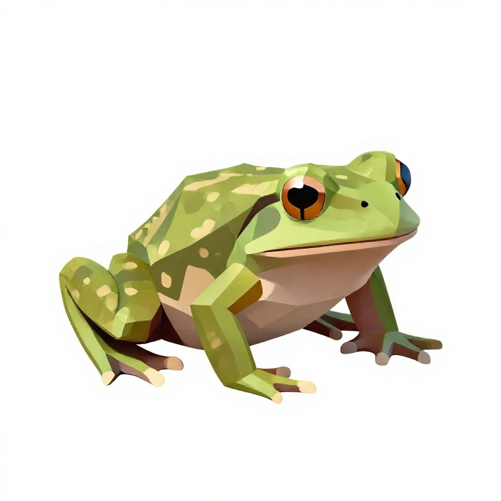 Tarahumara frog isolated on a white background