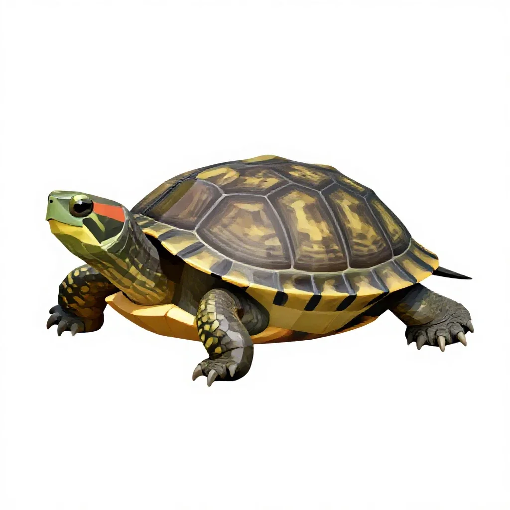 Terrapin isolated on a white background