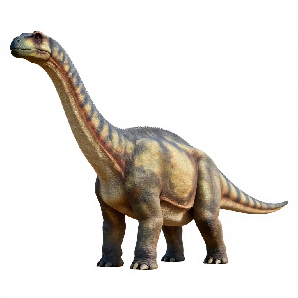 Titanosaur isolated on a white background
