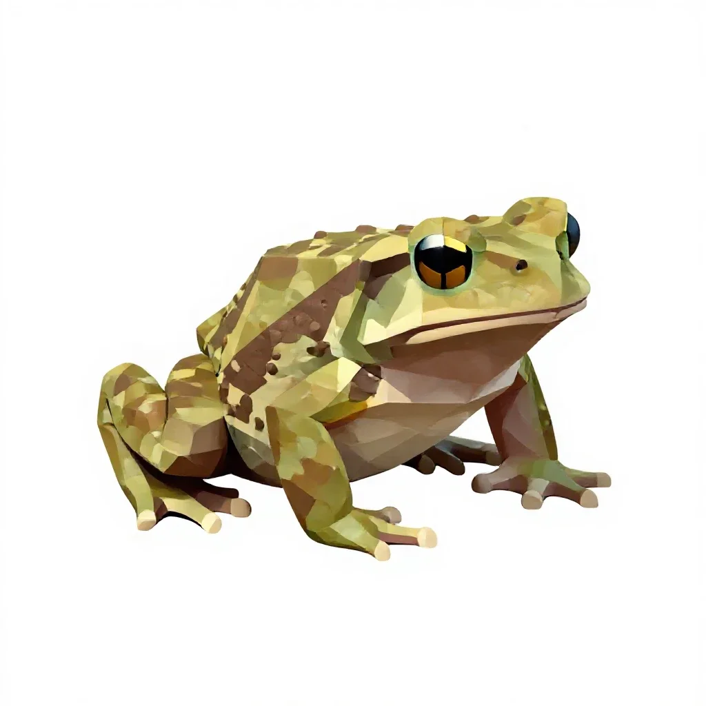 Tree toad isolated on a white background