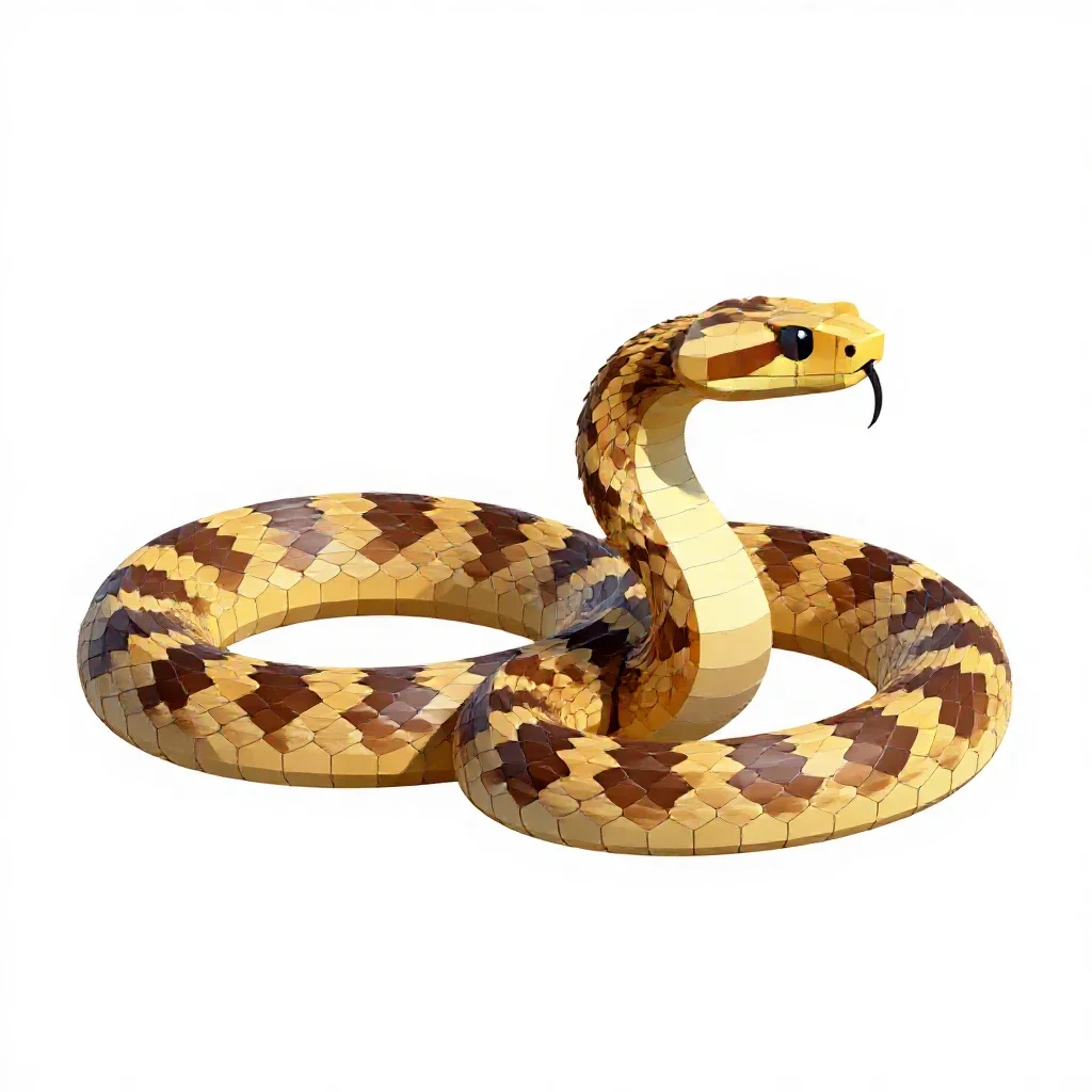 Viper isolated on a white background