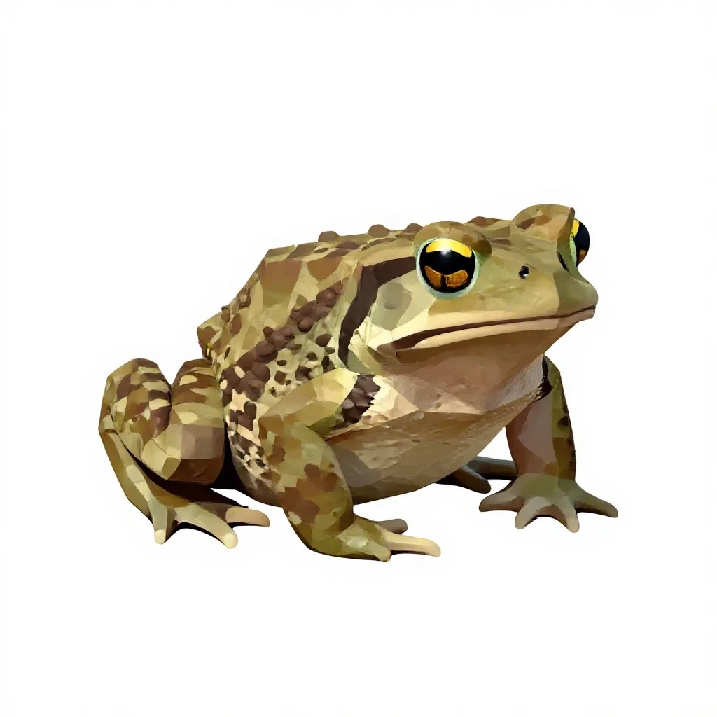 Western narrow-mouthed toad isolated on a white background