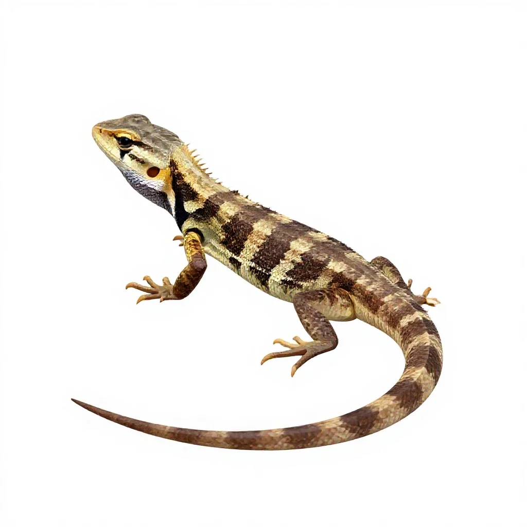 Whiptail isolated on a white background