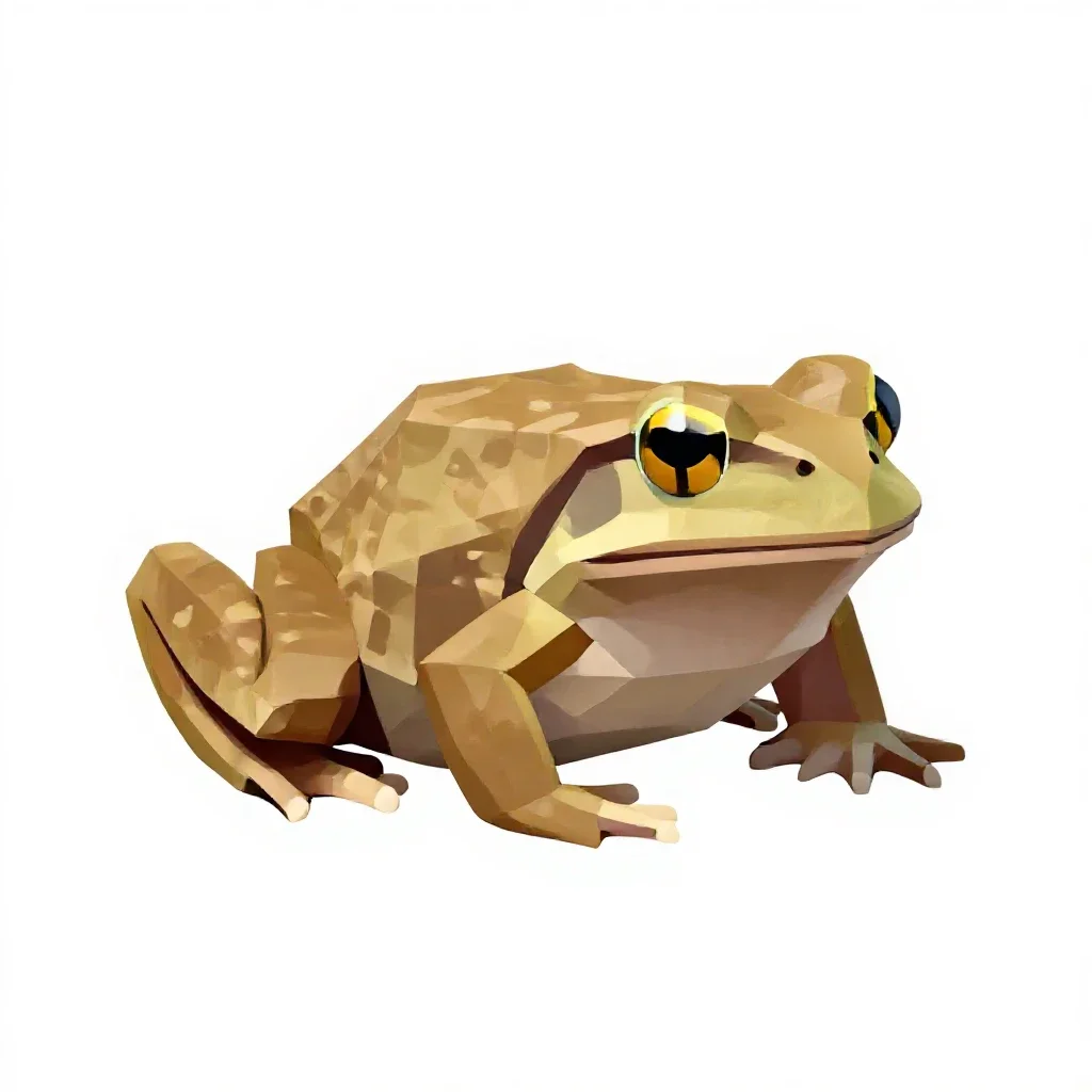 Wood-frog isolated on a white background