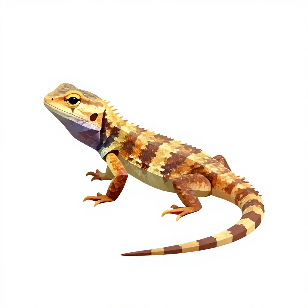 Agama isolated on a white background