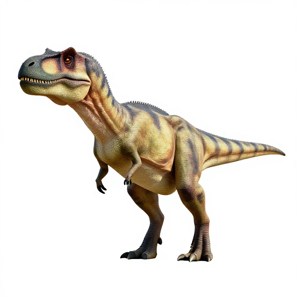 Allosaur isolated on a white background