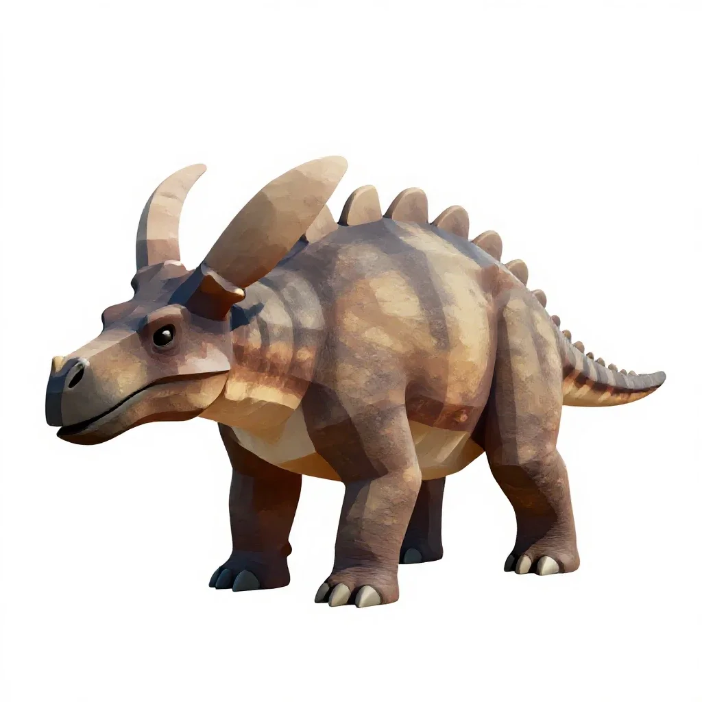 Ankylosaur isolated on a white background