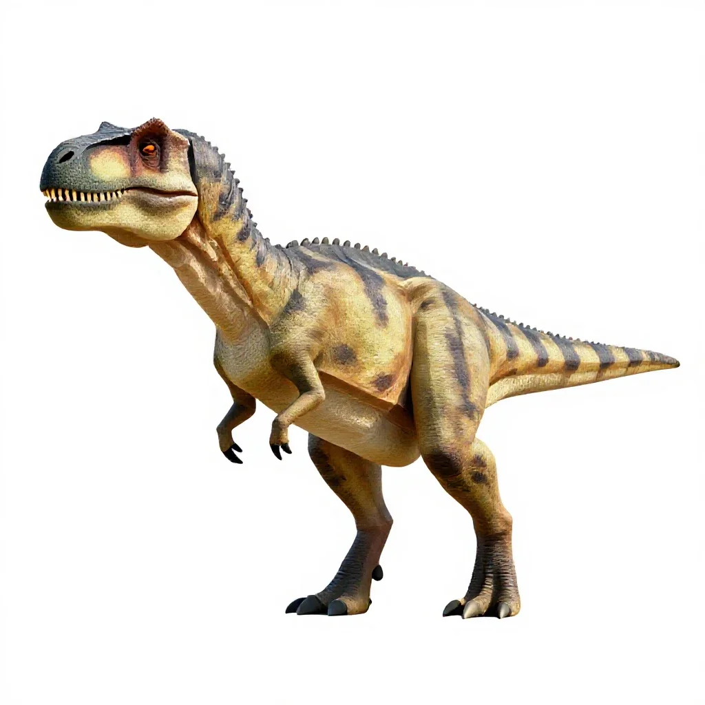 Armored dinosaur isolated on a white background