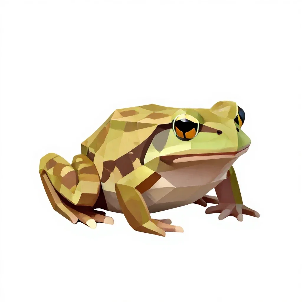 Eastern cricket frog isolated on a white background