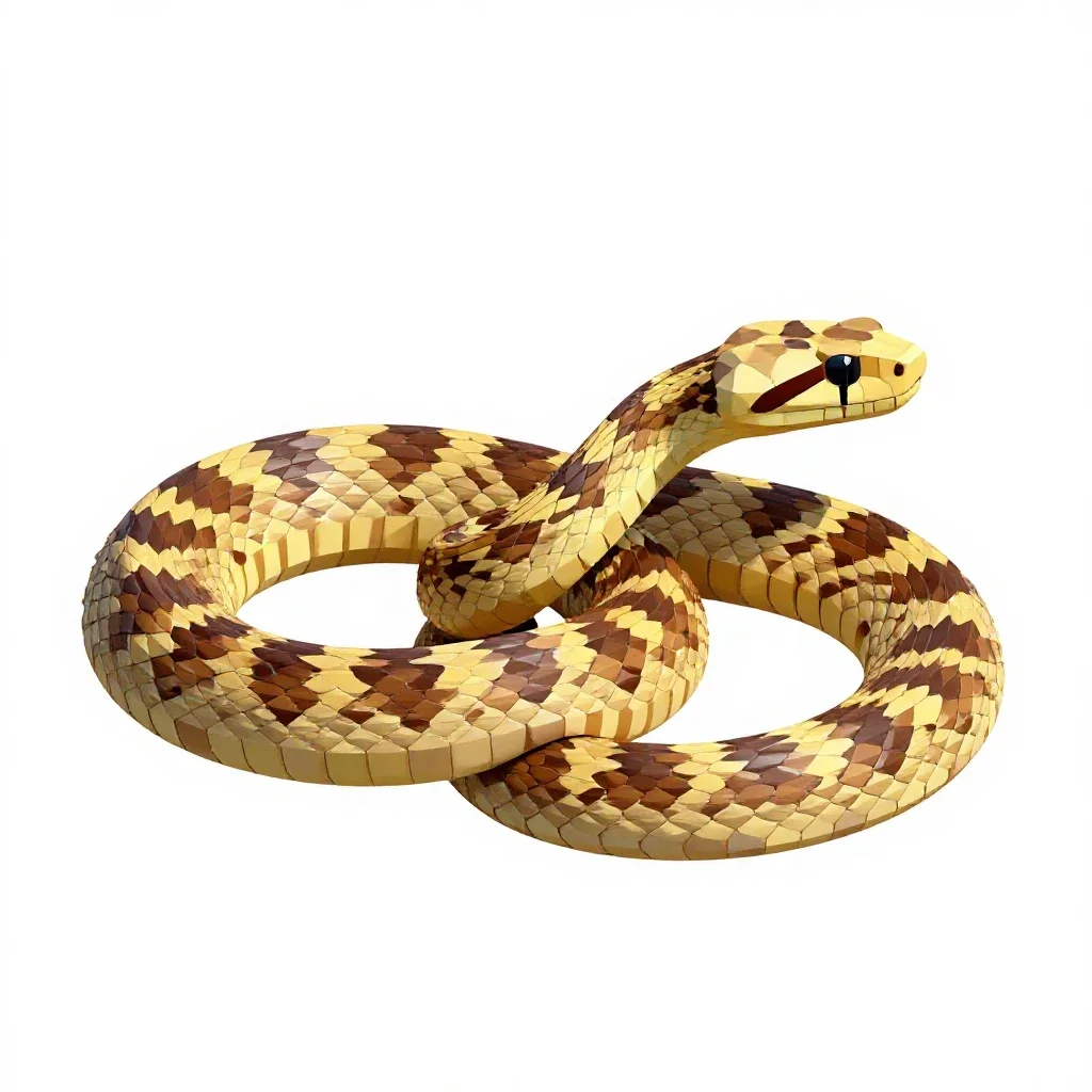 Elapid isolated on a white background