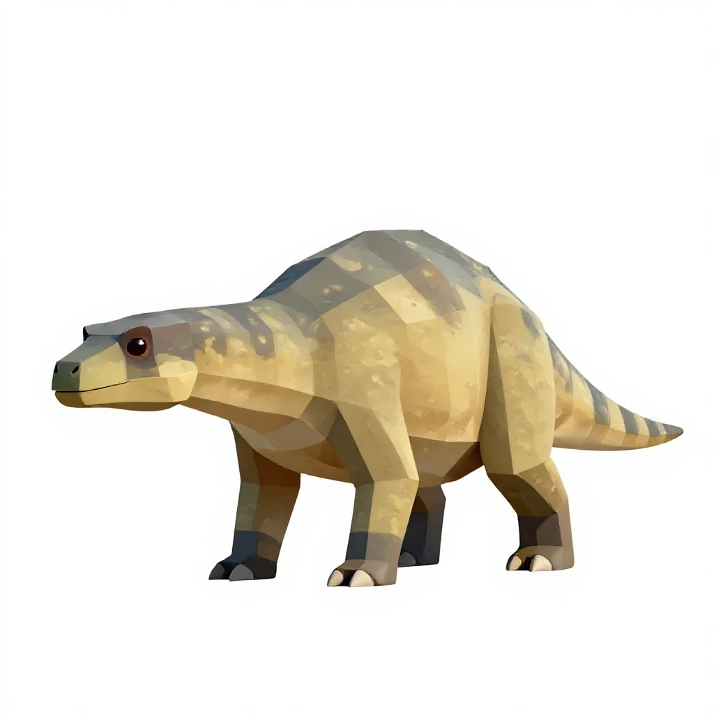 Ictodosaur isolated on a white background