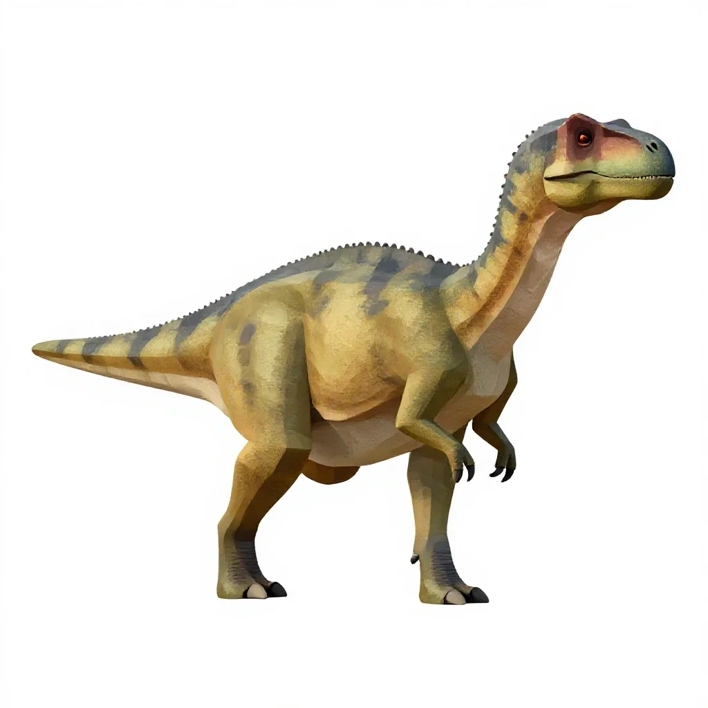 Ornithischian isolated on a white background