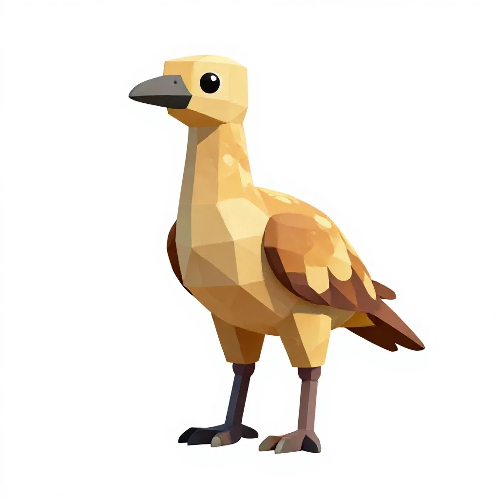 Ornithomimid isolated on a white background