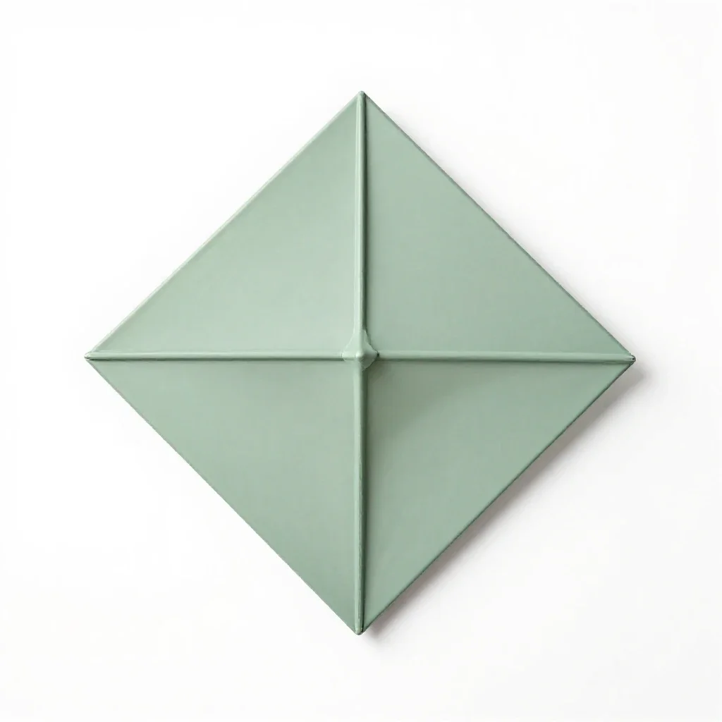 Box kite isolated on a white background