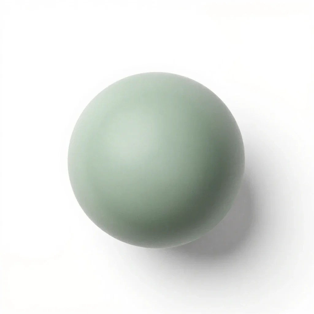 Snowball isolated on a white background
