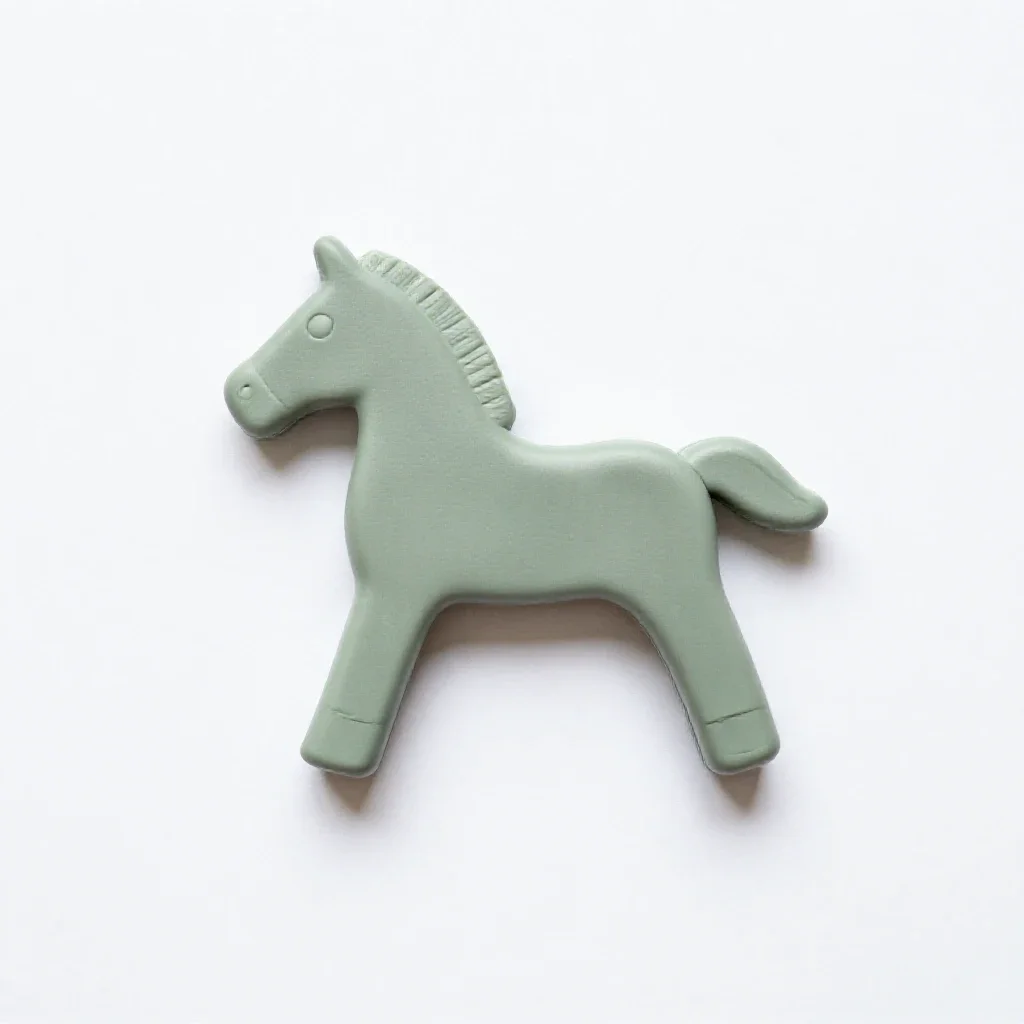 Stick horse isolated on a white background