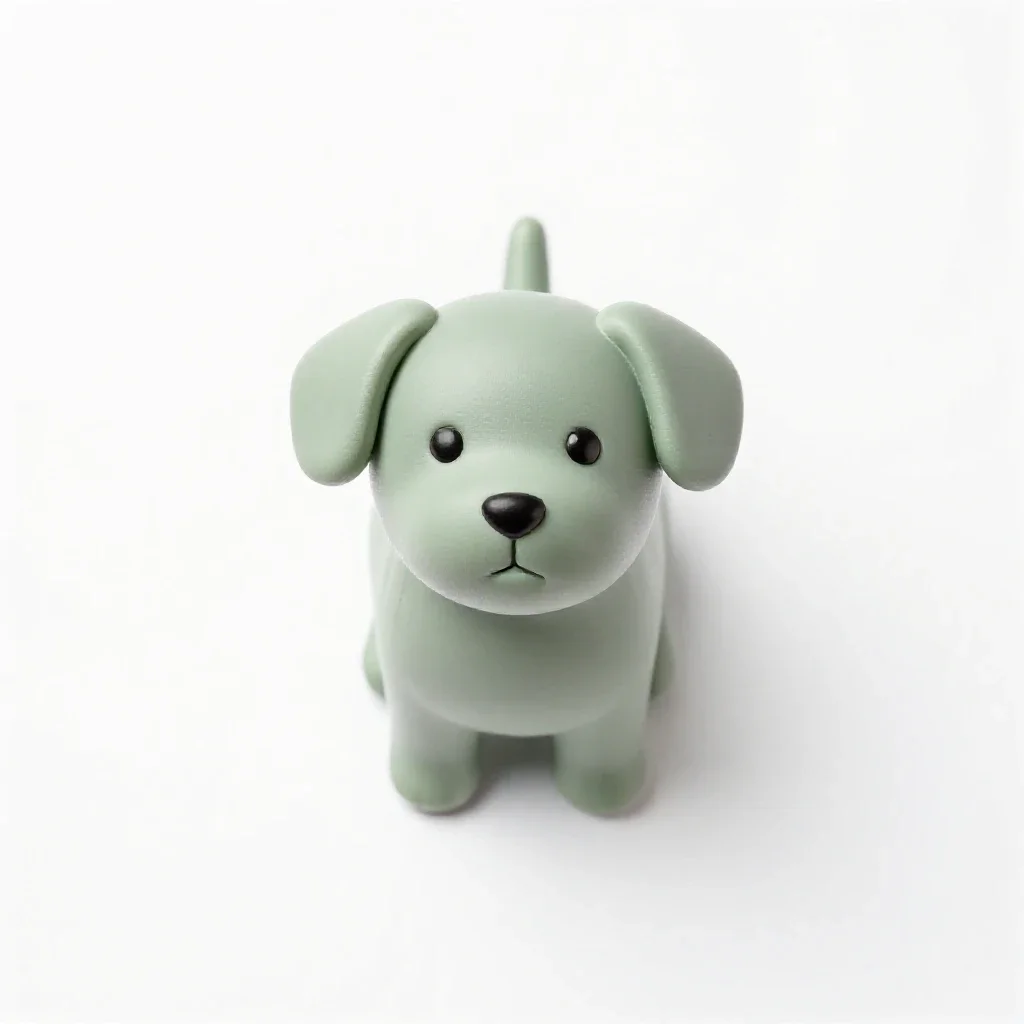 Toy dog isolated on a white background