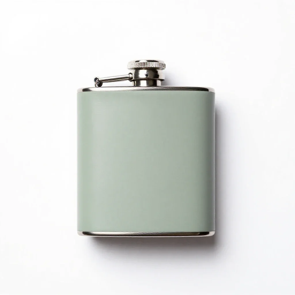 Hipflask isolated on a white background