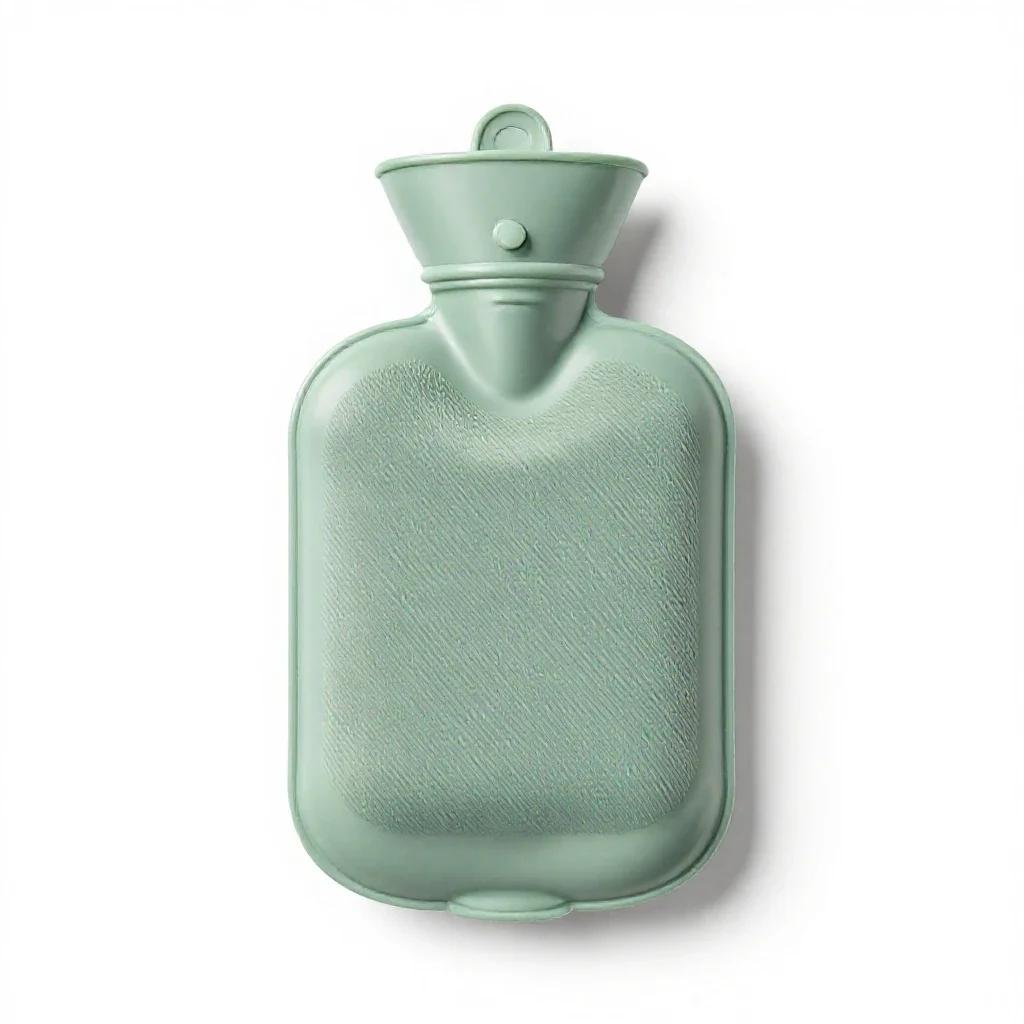 Hot-water bottle isolated on a white background