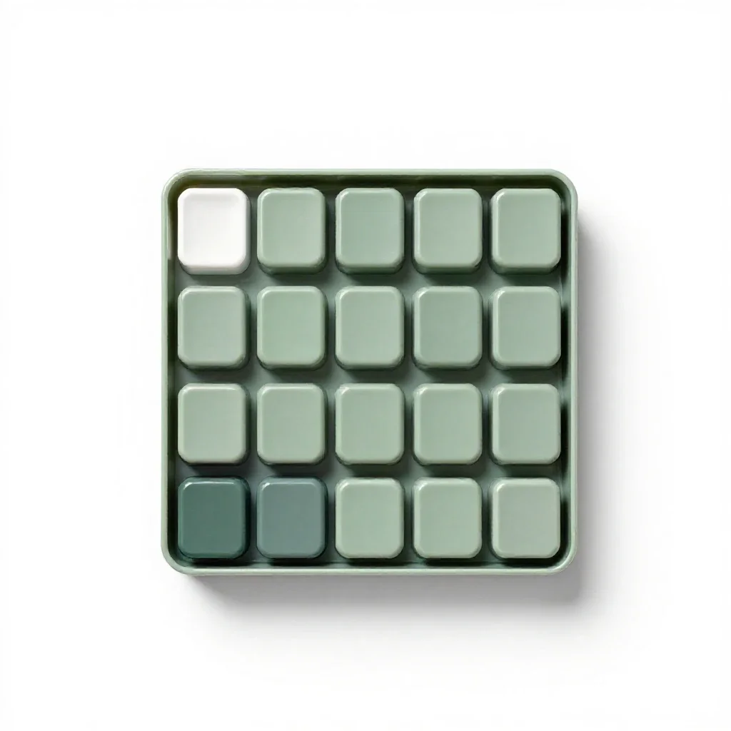 Paintbox isolated on a white background