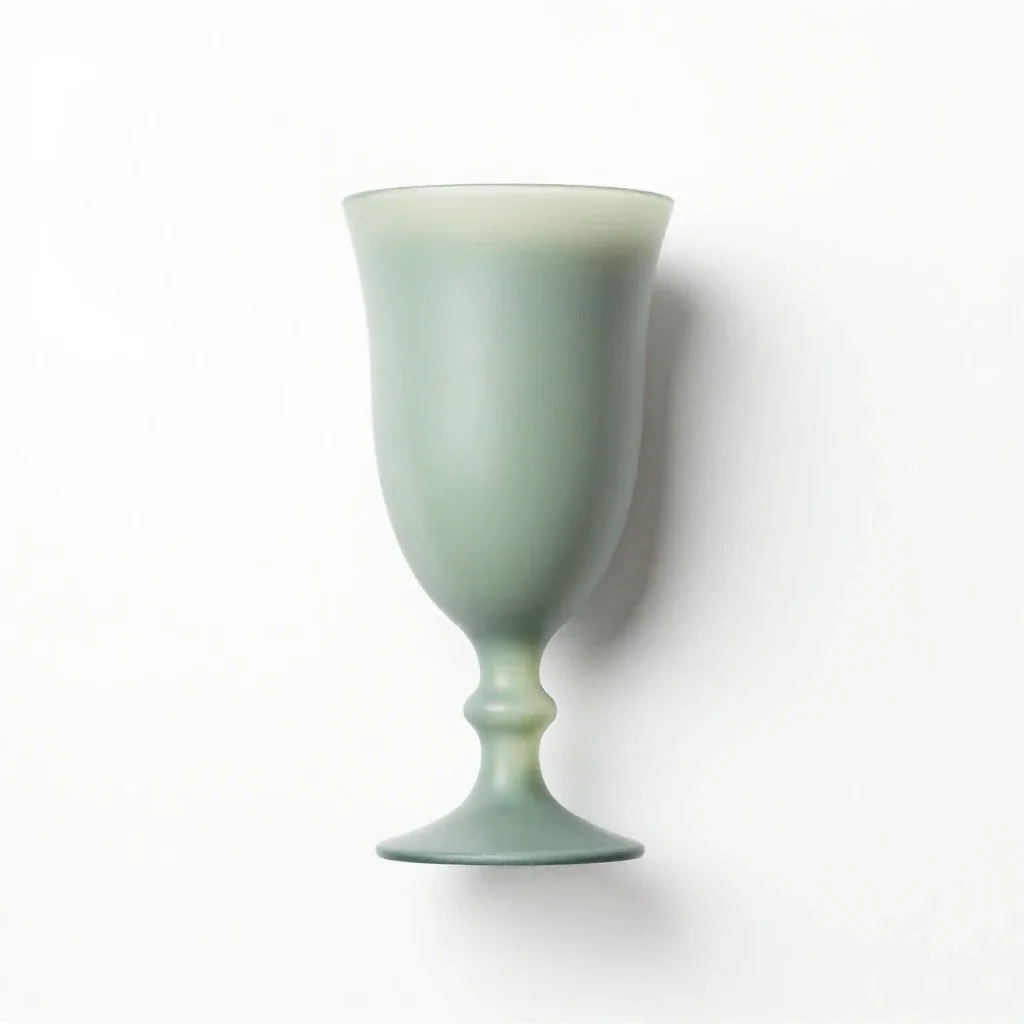 Parfait glass isolated on a white background