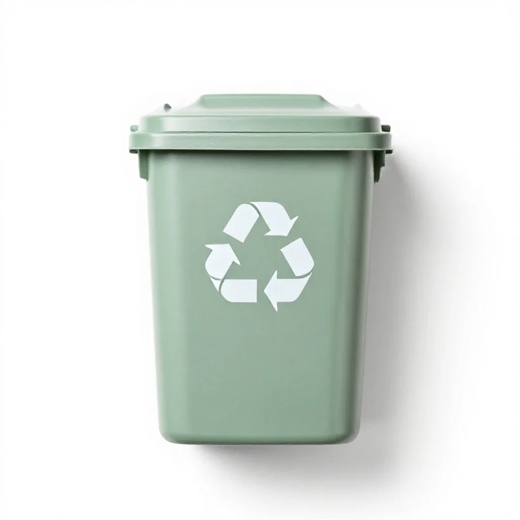 Recycling bin isolated on a white background