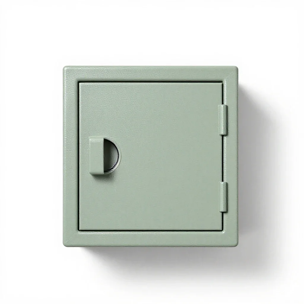 Safe-deposit isolated on a white background