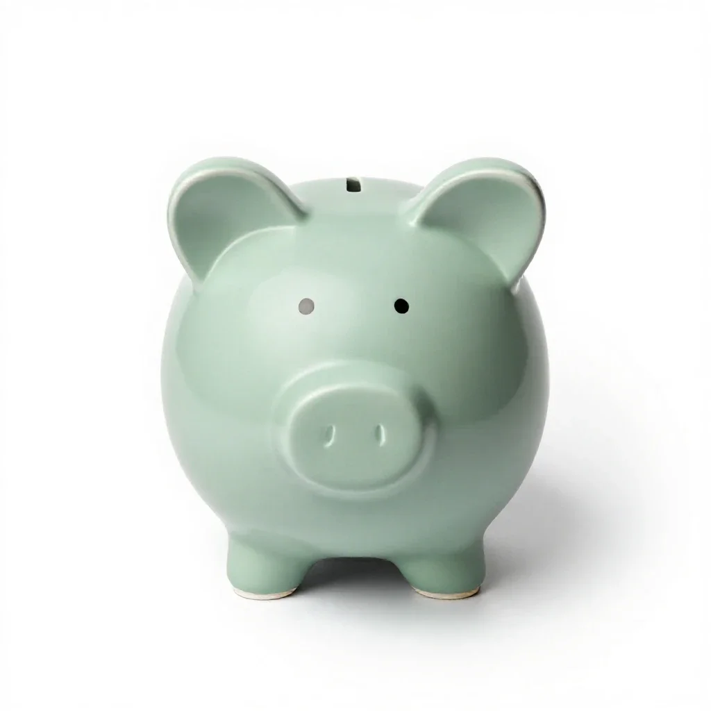 Savings bank isolated on a white background