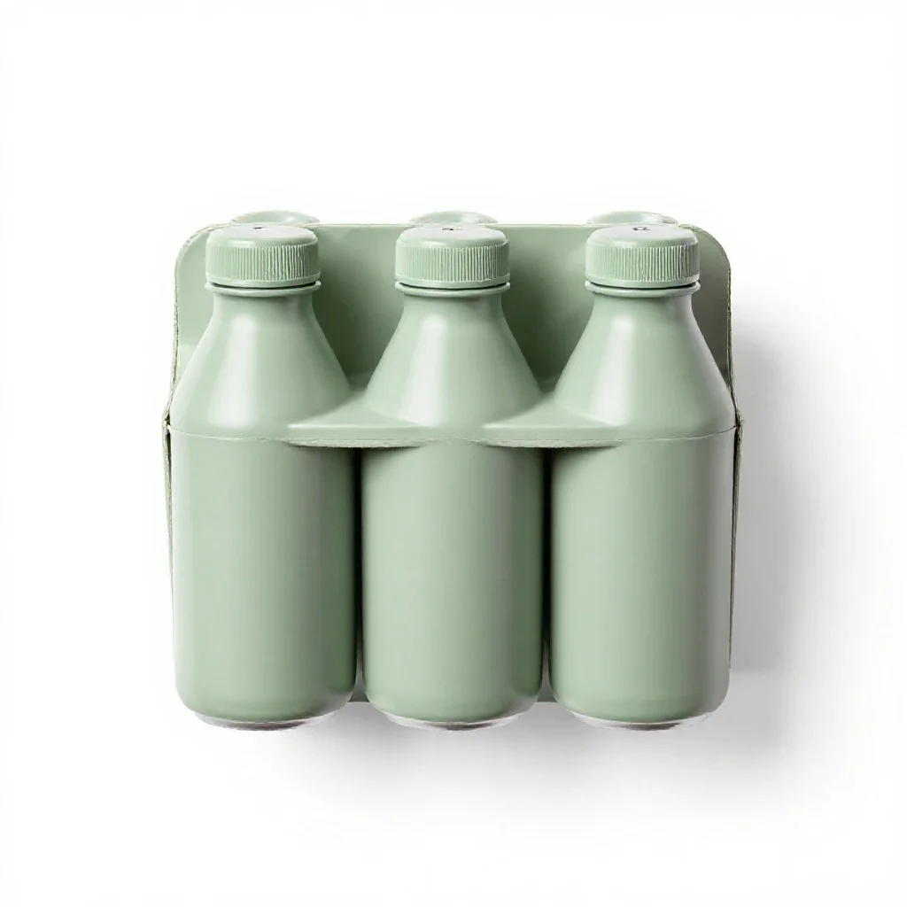 Six-pack isolated on a white background