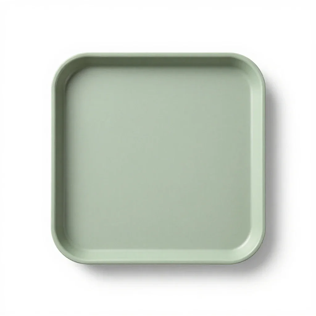 Tray isolated on a white background