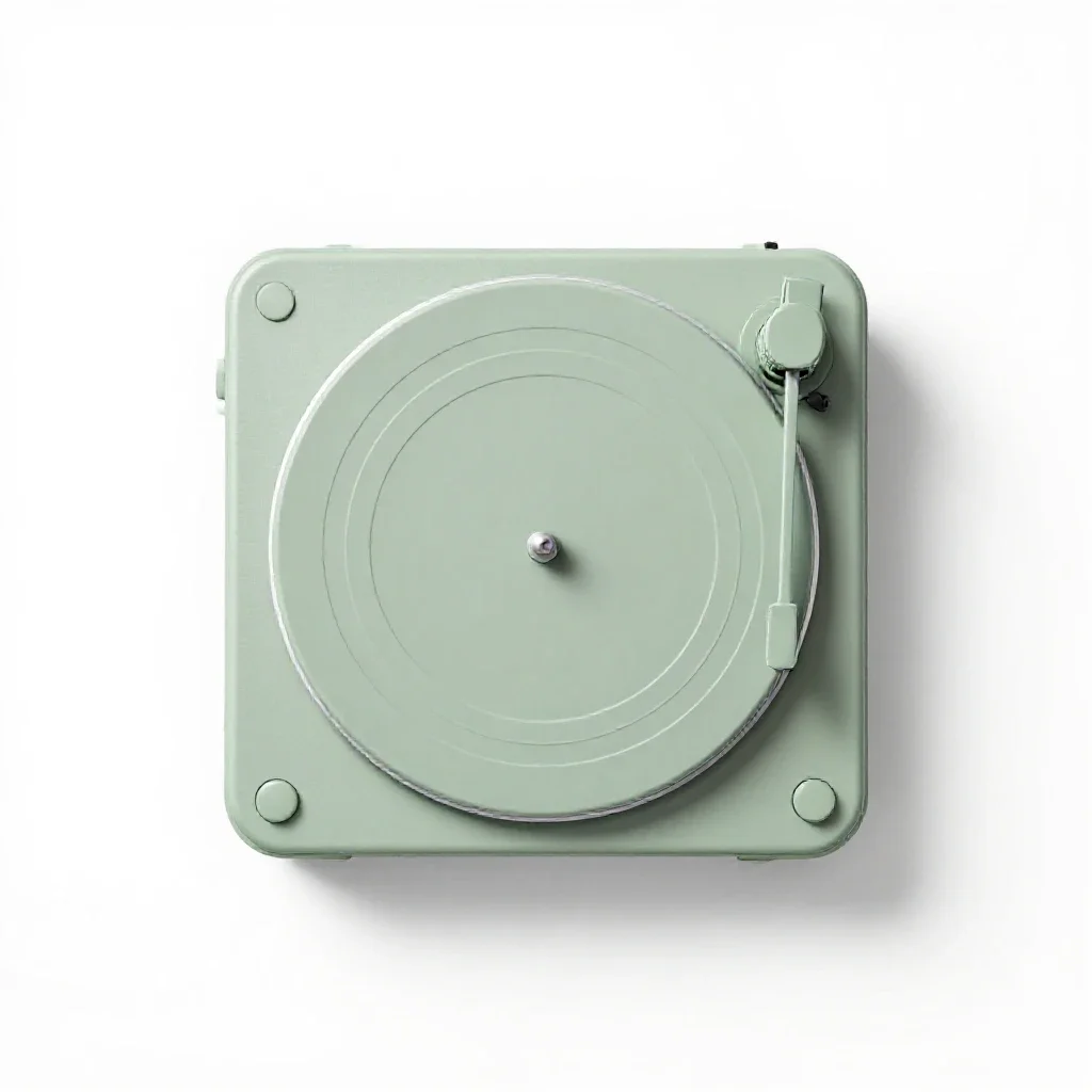 Turntable isolated on a white background