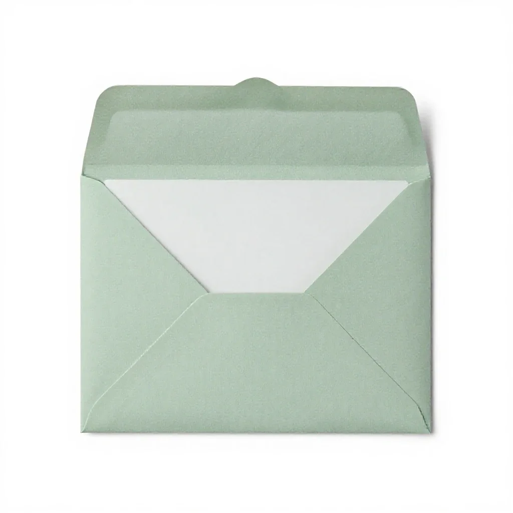 Window envelope isolated on a white background