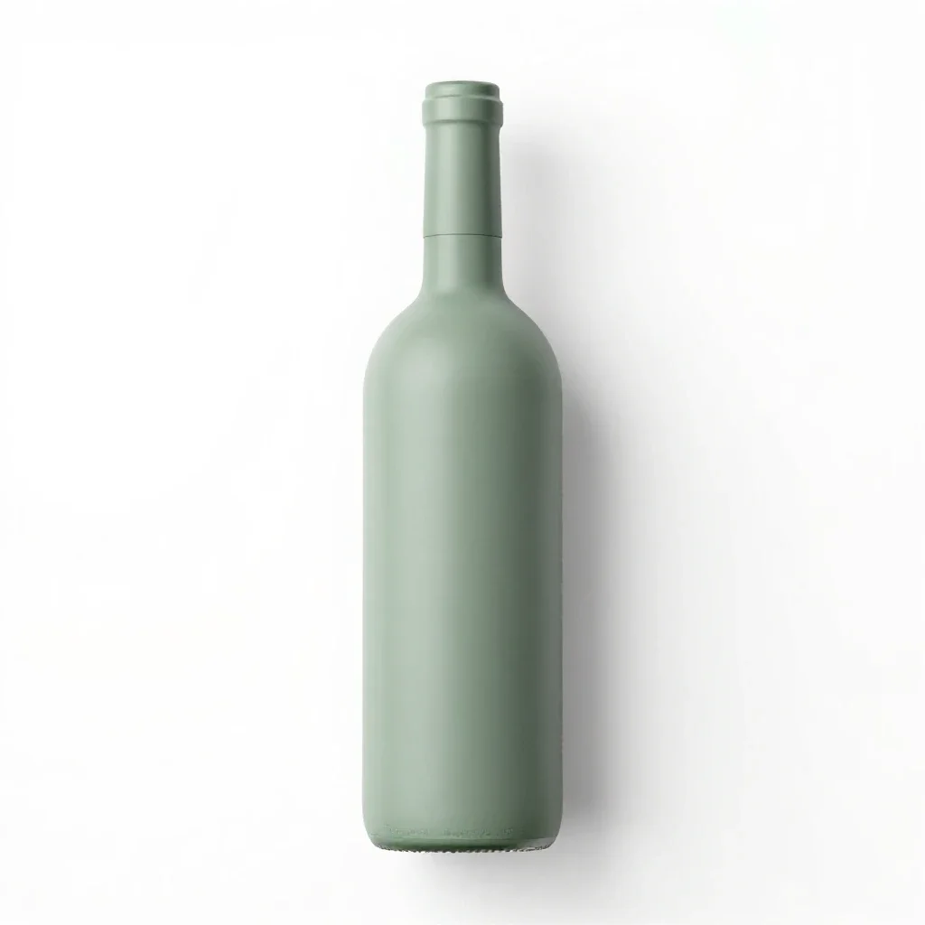 Wine bottle isolated on a white background
