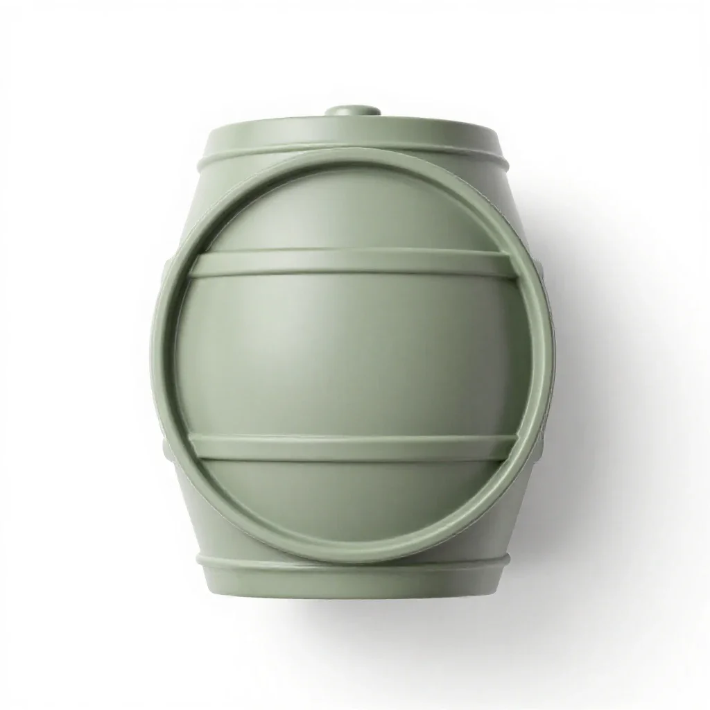 Wine cask isolated on a white background