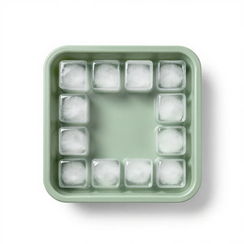 Icetray isolated on a white background