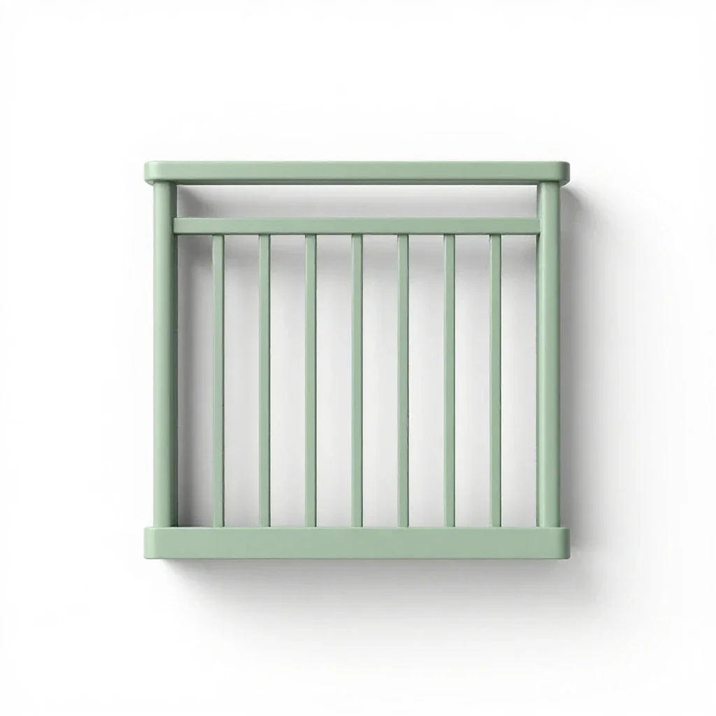 Balcony isolated on a white background