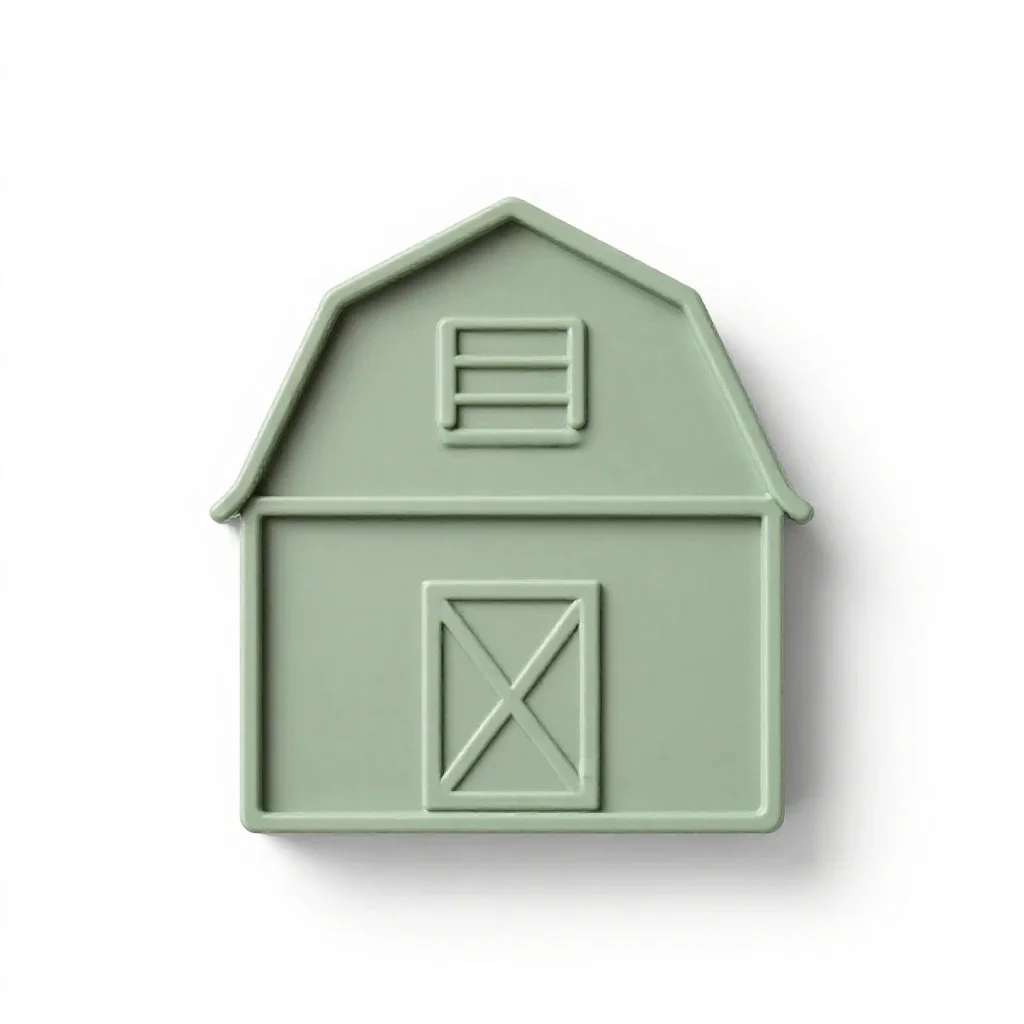 Barn isolated on a white background