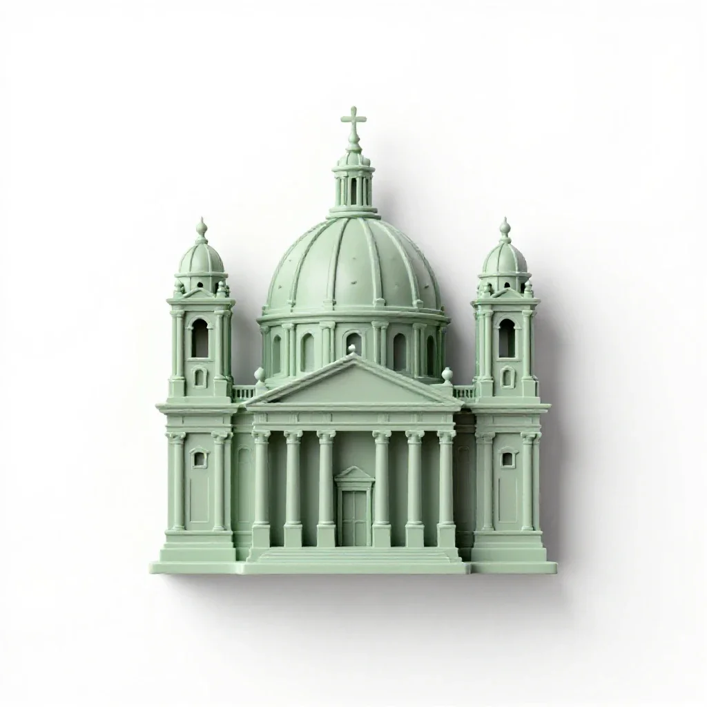 Basilica isolated on a white background