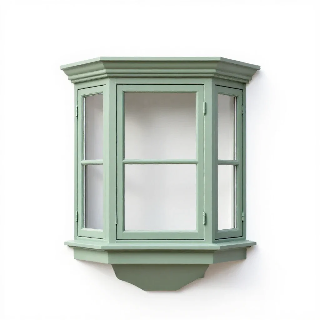 Bay window isolated on a white background