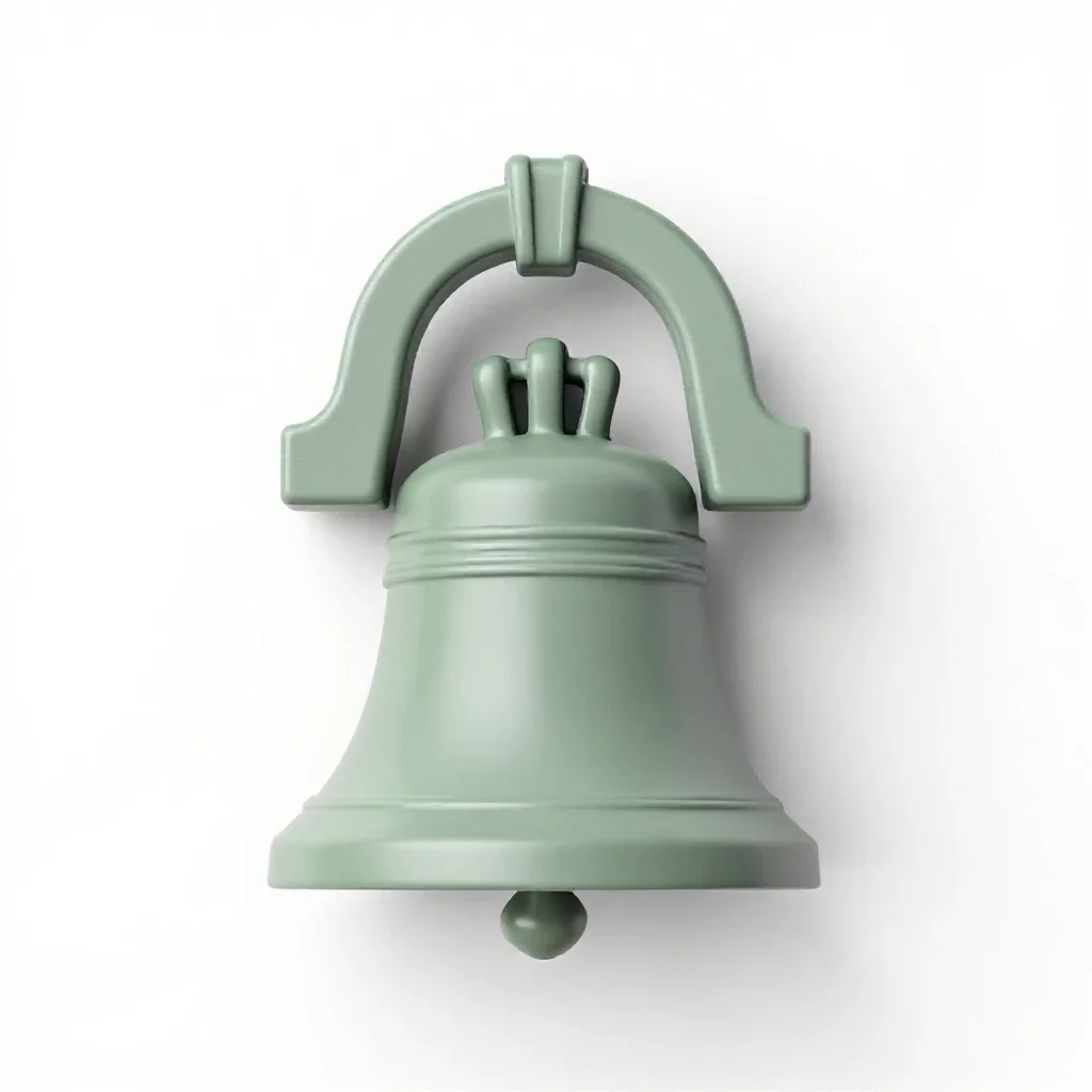 Bell arch isolated on a white background
