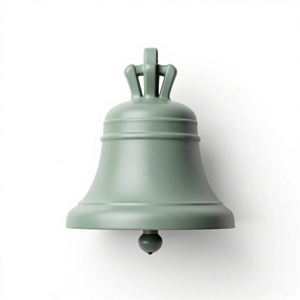 Bell foundry isolated on a white background