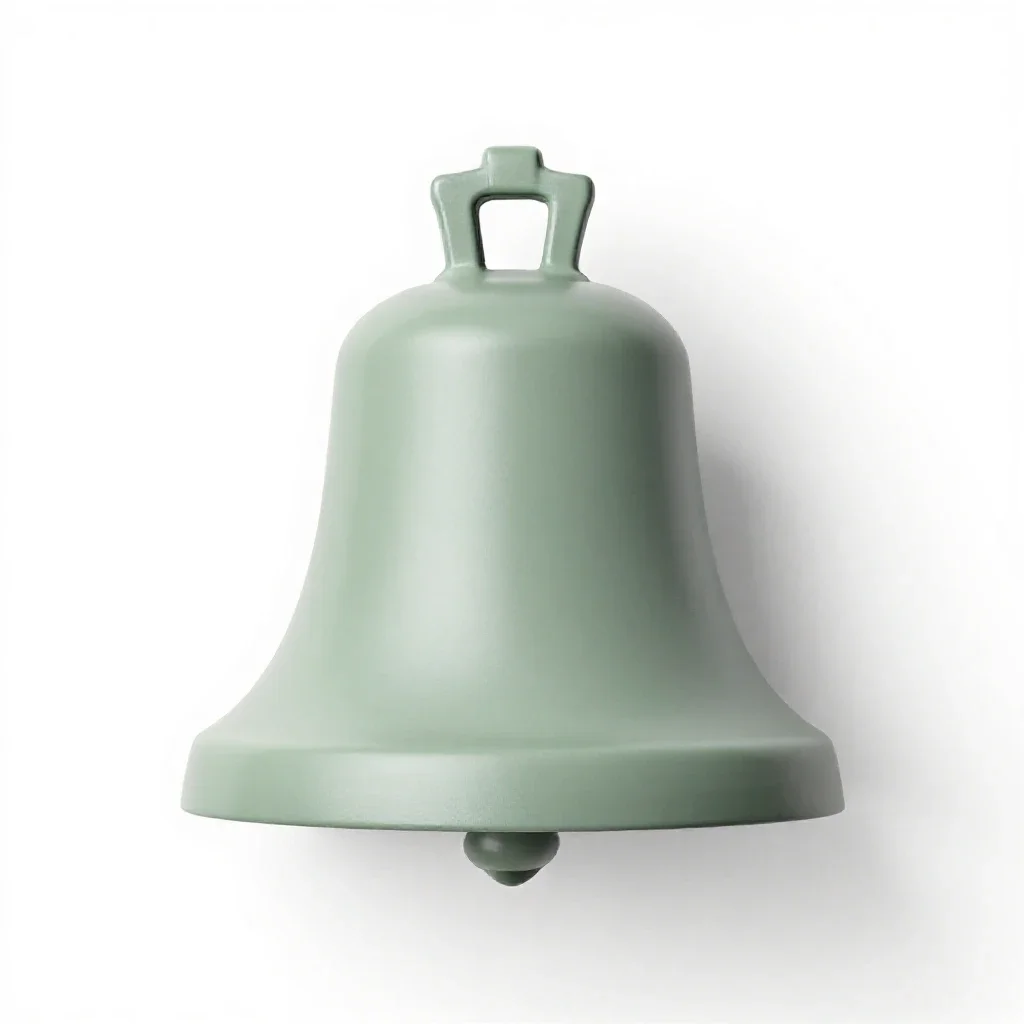 Bell gable isolated on a white background