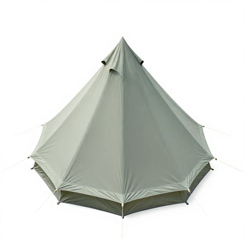 Bell tent isolated on a white background